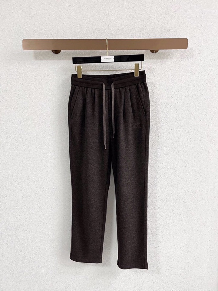 Loro Piana 诺悠翩雅lP🆕 秋冬 全品相订单，保暖有型 羊毛呢混纺松紧腰直脚休闲裤 经典百搭 