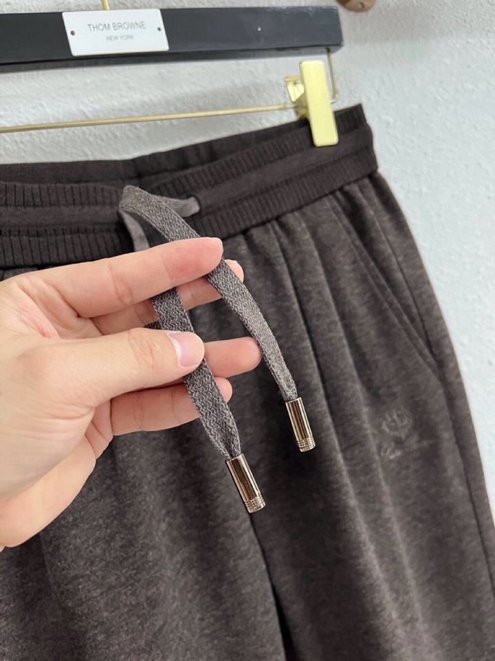 Loro Piana 诺悠翩雅lP🆕 秋冬 全品相订单，保暖有型 羊毛呢混纺松紧腰直脚休闲裤 经典百搭 