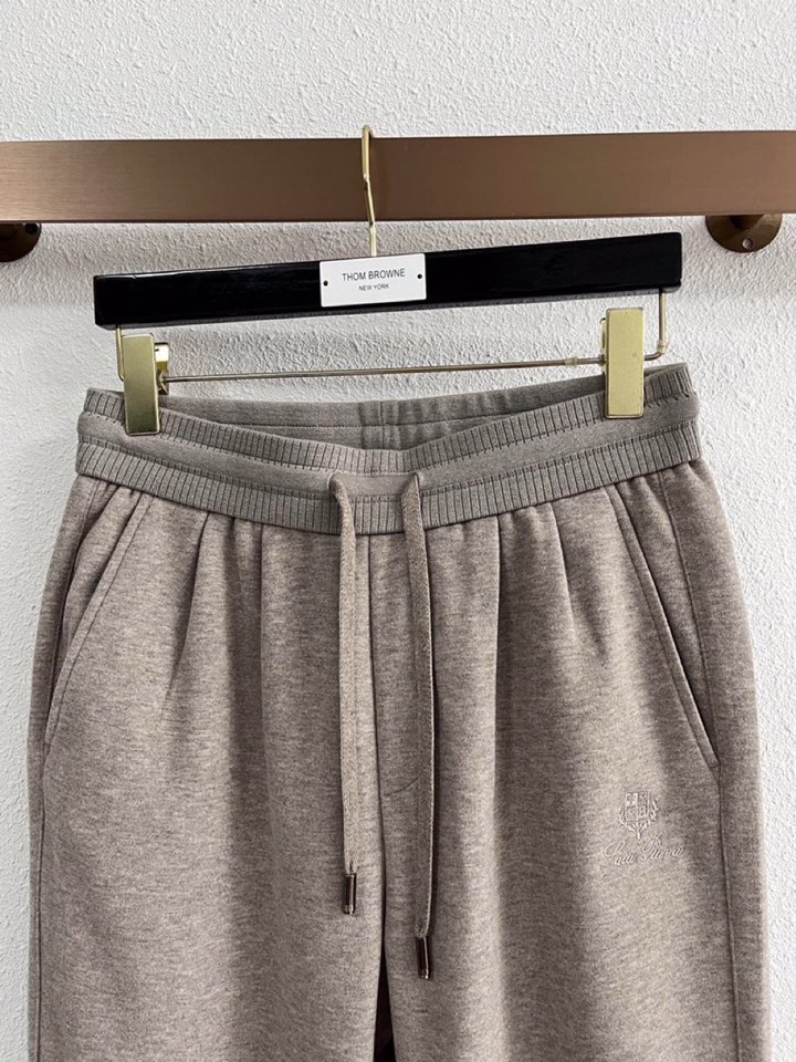 Loro Piana 诺悠翩雅lP🆕 秋冬 全品相订单，保暖有型 羊毛呢混纺松紧腰直脚休闲裤 经典百搭 