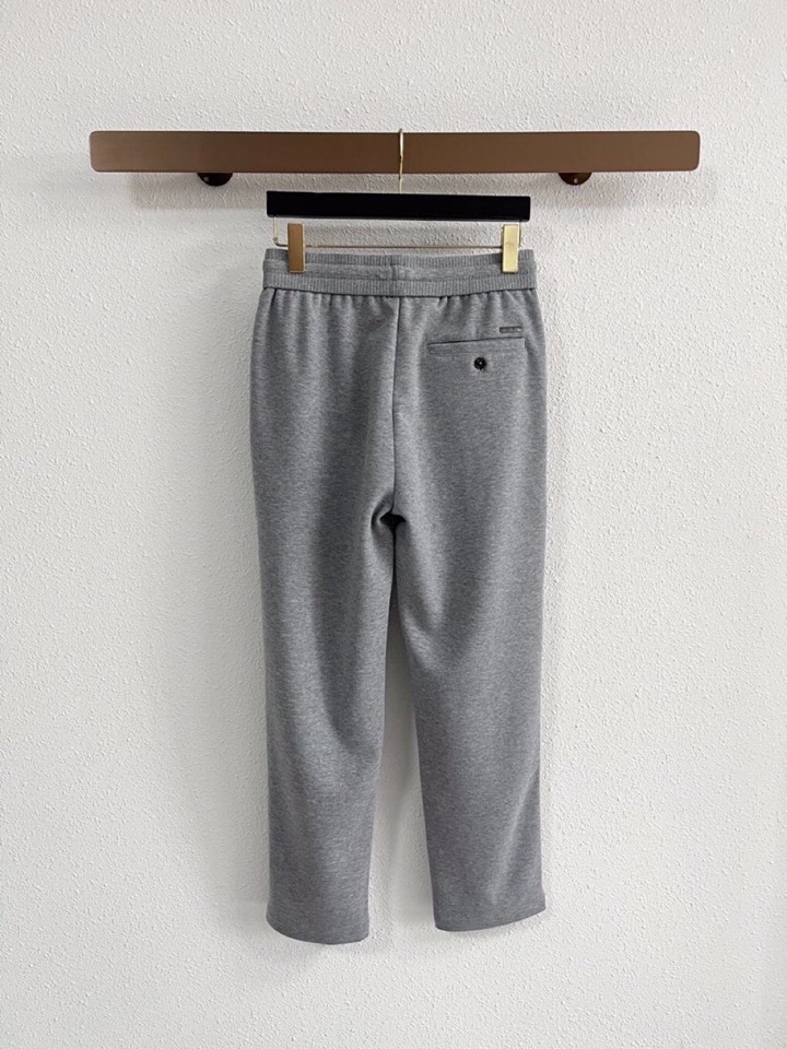 Loro Piana 诺悠翩雅lP🆕 秋冬 全品相订单，保暖有型 羊毛呢混纺松紧腰直脚休闲裤 经典百搭 