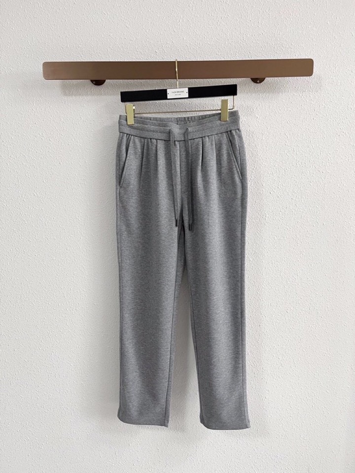 Loro Piana 诺悠翩雅lP🆕 秋冬 全品相订单，保暖有型 羊毛呢混纺松紧腰直脚休闲裤 经典百搭 