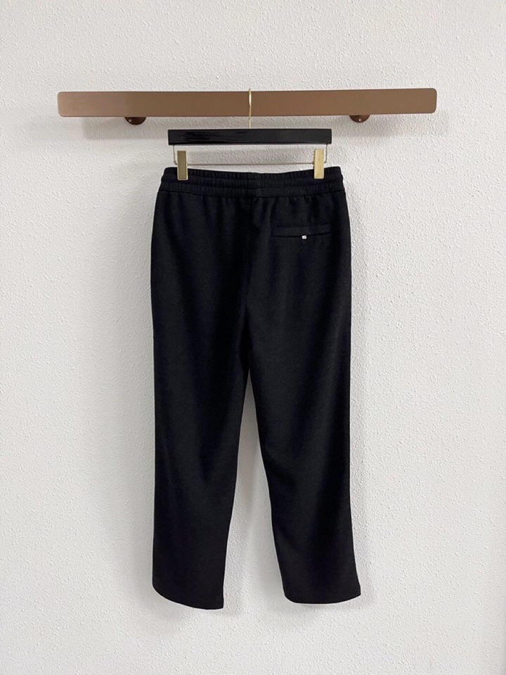 Loro Piana 诺悠翩雅lP🆕 秋冬 全品相订单，保暖有型 羊毛呢混纺松紧腰直脚休闲裤 经典百搭 