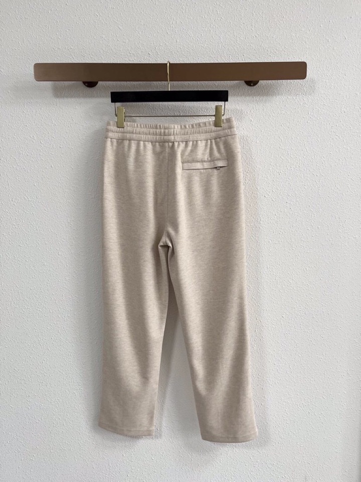 Loro Piana 诺悠翩雅lP🆕 秋冬 全品相订单，保暖有型 羊毛呢混纺松紧腰直脚休闲裤 经典百搭 