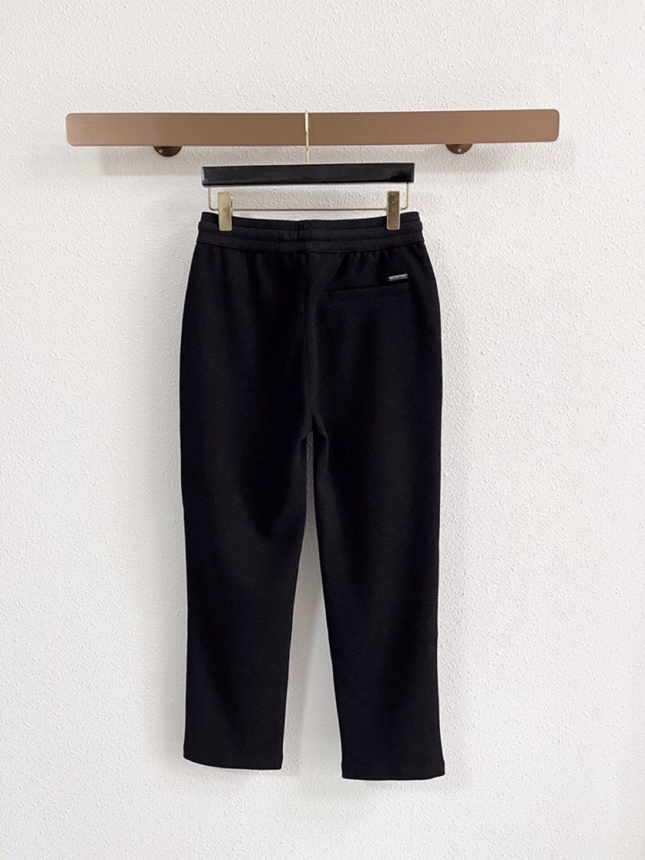 Loro Piana 诺悠翩雅lP🆕 秋冬 全品相订单，保暖有型 羊毛呢混纺松紧腰直脚休闲裤 经典百搭 