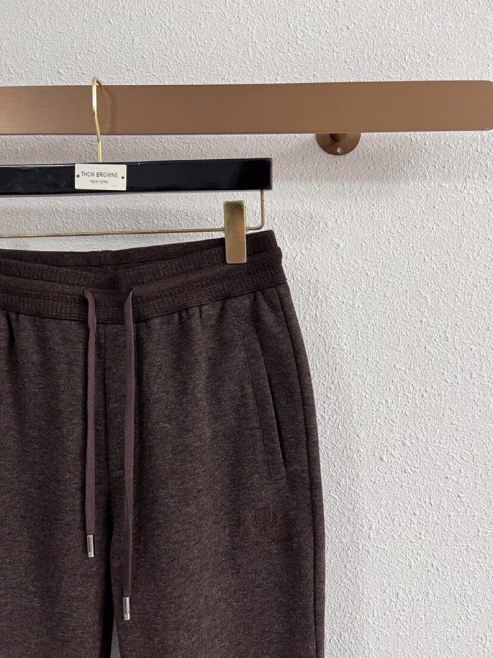 Loro Piana 诺悠翩雅lP🆕 秋冬 全品相订单，保暖有型 羊毛呢混纺松紧腰直脚休闲裤 经典百搭 