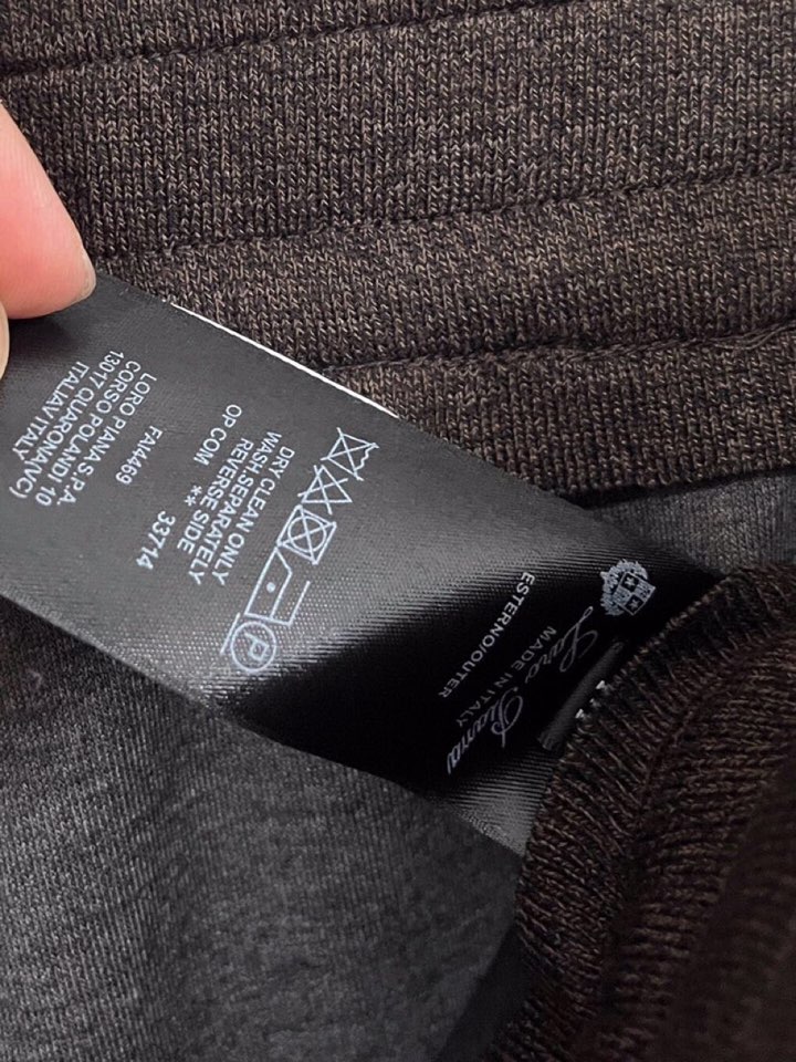 Loro Piana 诺悠翩雅lP🆕 秋冬 全品相订单，保暖有型 羊毛呢混纺松紧腰直脚休闲裤 经典百搭 