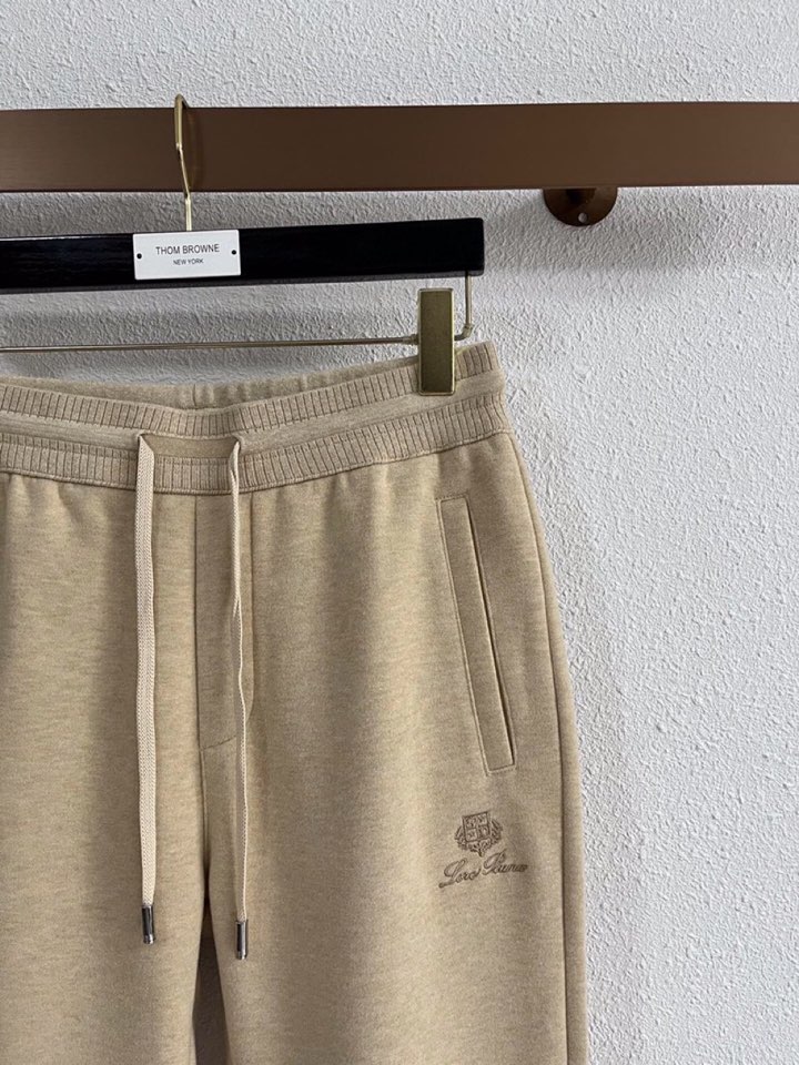 Loro Piana 诺悠翩雅lP🆕 秋冬 全品相订单，保暖有型 羊毛呢混纺松紧腰直脚休闲裤 经典百搭 