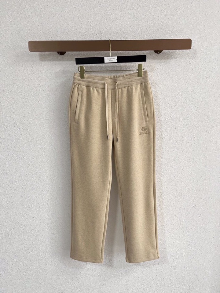 Loro Piana 诺悠翩雅lP🆕 秋冬 全品相订单，保暖有型 羊毛呢混纺松紧腰直脚休闲裤 经典百搭 