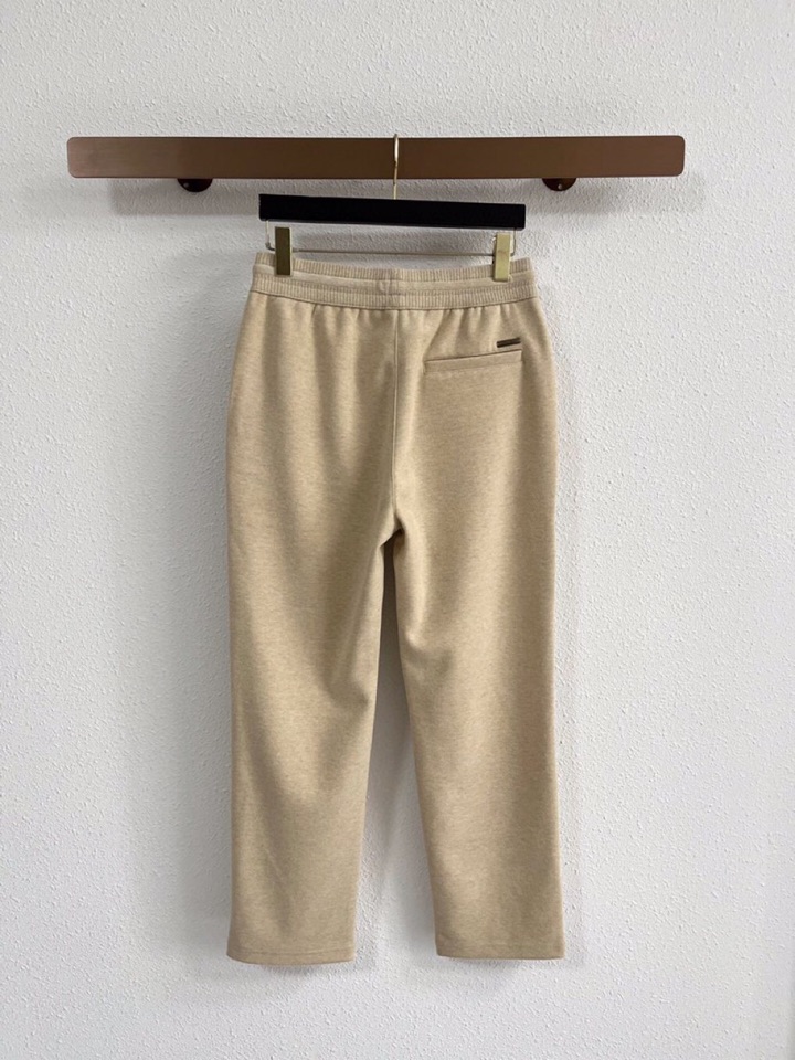 Loro Piana 诺悠翩雅lP🆕 秋冬 全品相订单，保暖有型 羊毛呢混纺松紧腰直脚休闲裤 经典百搭 