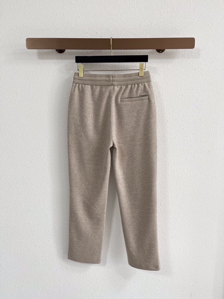 Loro Piana 诺悠翩雅lP🆕 秋冬 全品相订单，保暖有型 羊毛呢混纺松紧腰直脚休闲裤 经典百搭 