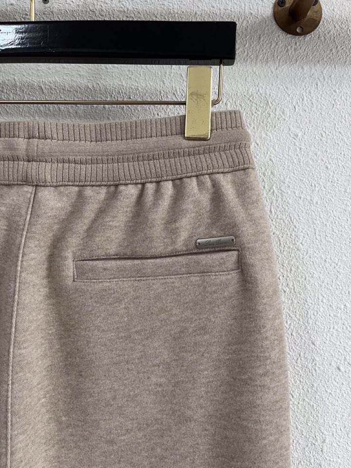 Loro Piana 诺悠翩雅lP🆕 秋冬 全品相订单，保暖有型 羊毛呢混纺松紧腰直脚休闲裤 经典百搭 