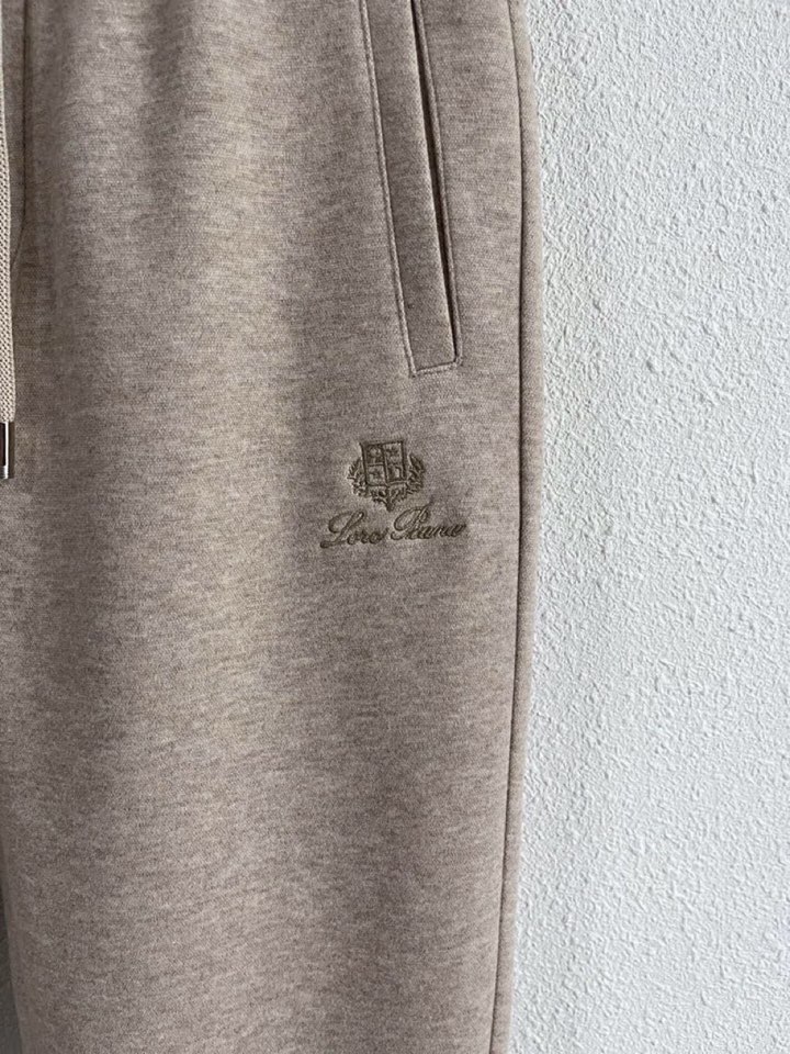 Loro Piana 诺悠翩雅lP🆕 秋冬 全品相订单，保暖有型 羊毛呢混纺松紧腰直脚休闲裤 经典百搭 
