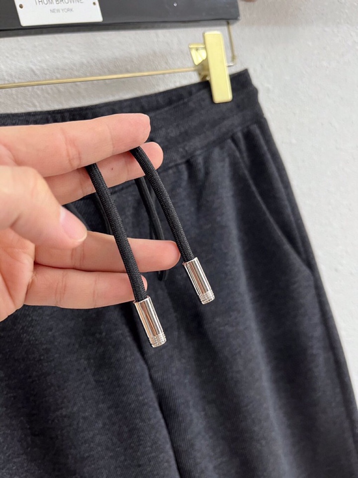 Loro Piana 诺悠翩雅lP🆕 秋冬 全品相订单，保暖有型 羊毛呢混纺松紧腰直脚休闲裤 经典百搭 