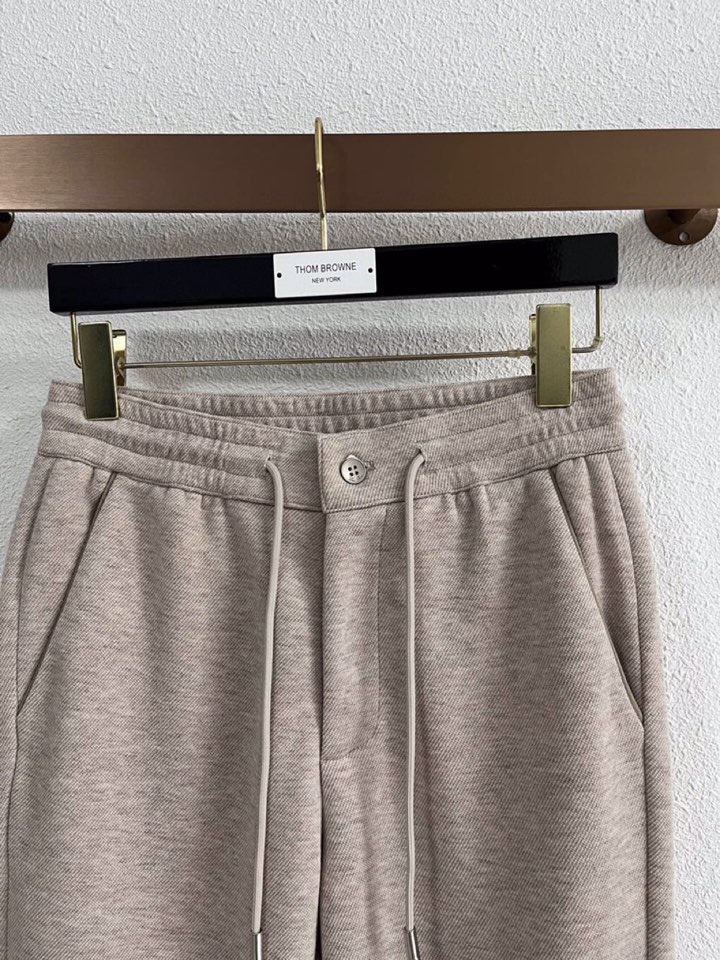 Loro Piana 诺悠翩雅lP🆕 秋冬 全品相订单，保暖有型 羊毛呢混纺松紧腰直脚休闲裤 经典百搭 