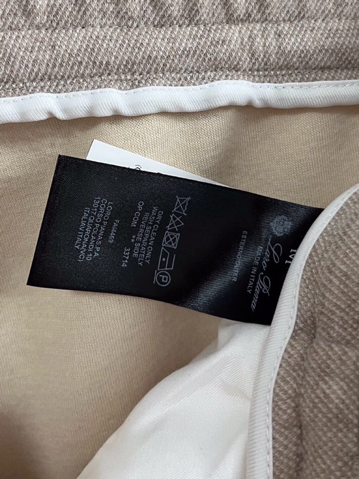 Loro Piana 诺悠翩雅lP🆕 秋冬 全品相订单，保暖有型 羊毛呢混纺松紧腰直脚休闲裤 经典百搭 