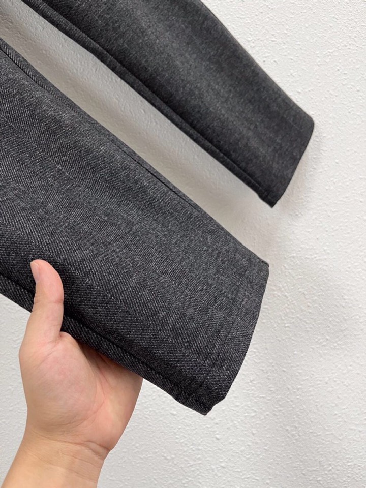 Loro Piana 诺悠翩雅lP🆕 秋冬 全品相订单，保暖有型 羊毛呢混纺松紧腰直脚休闲裤 经典百搭 