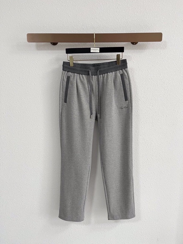 Loro Piana 诺悠翩雅lP🆕 秋冬 全品相订单，保暖有型 羊毛呢混纺松紧腰直脚休闲裤 经典百搭 