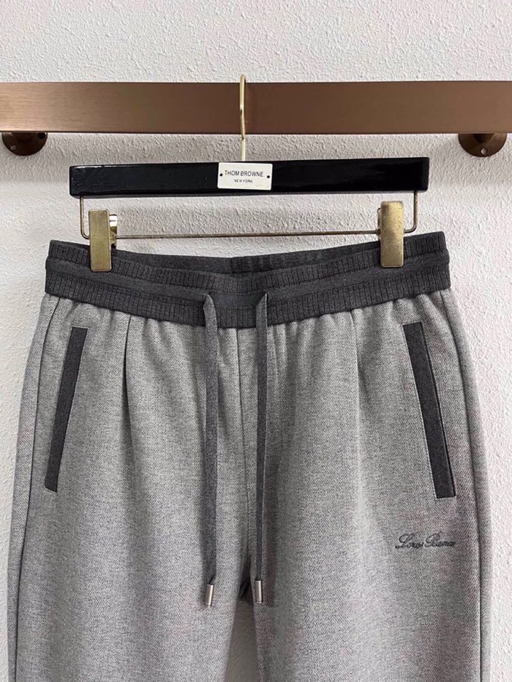 Loro Piana 诺悠翩雅lP🆕 秋冬 全品相订单，保暖有型 羊毛呢混纺松紧腰直脚休闲裤 经典百搭 