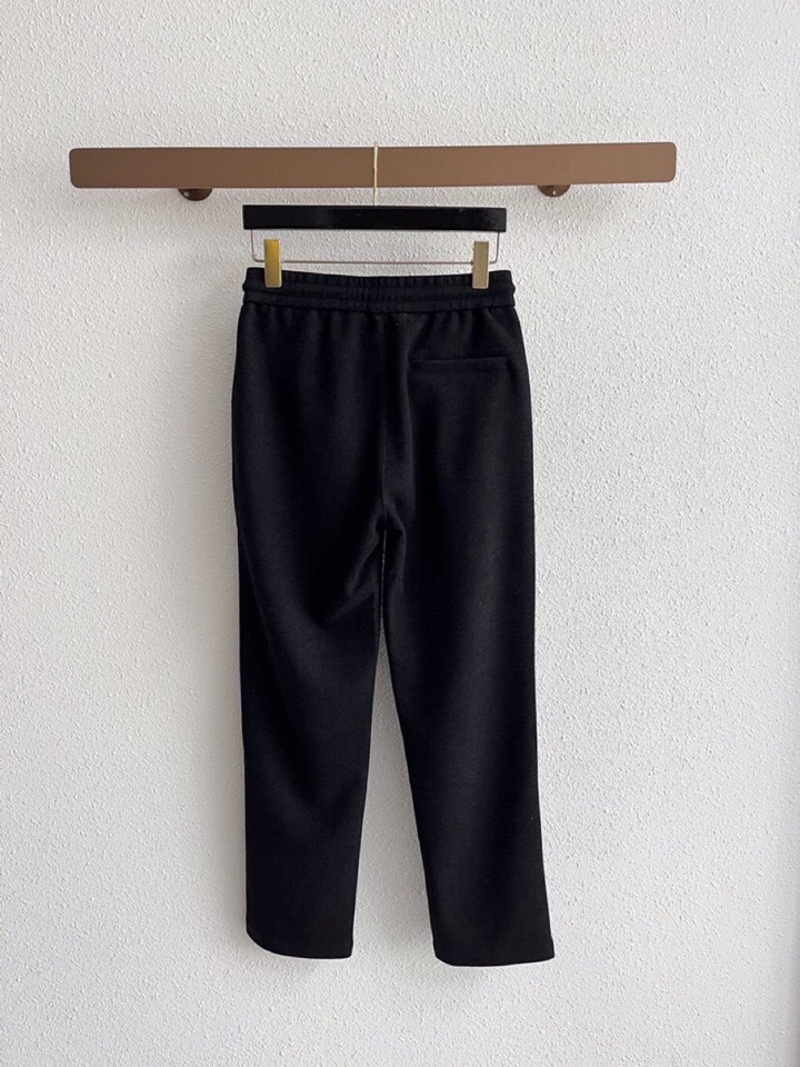 Ermenegildo Zegna 杰尼亚秋冬新款男士直筒运动裤休闲裤，羊绒羊毛混纺面料休闲裤、三标齐、