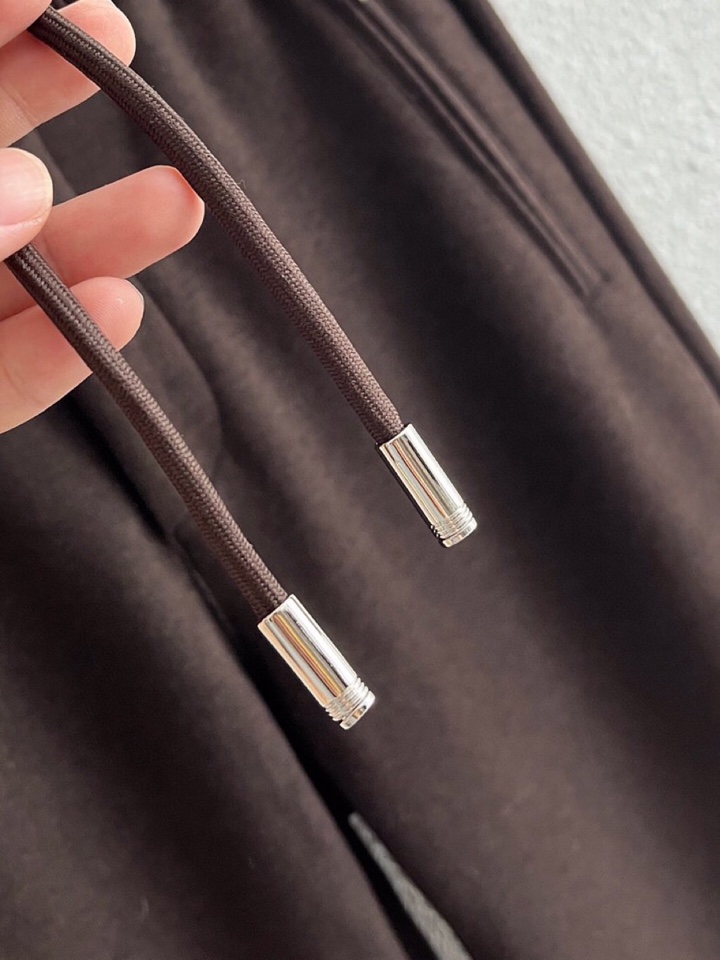 Ermenegildo Zegna 杰尼亚秋冬新款男士直筒运动裤休闲裤，羊绒羊毛混纺面料休闲裤、三标齐、