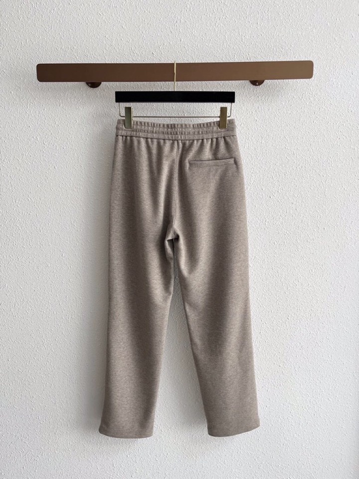 Ermenegildo Zegna 杰尼亚秋冬新款男士直筒运动裤休闲裤，羊绒羊毛混纺面料休闲裤、三标齐、