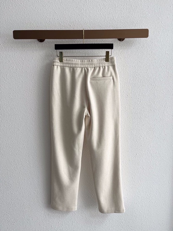 Ermenegildo Zegna 杰尼亚秋冬新款男士直筒运动裤休闲裤，羊绒羊毛混纺面料休闲裤、三标齐、