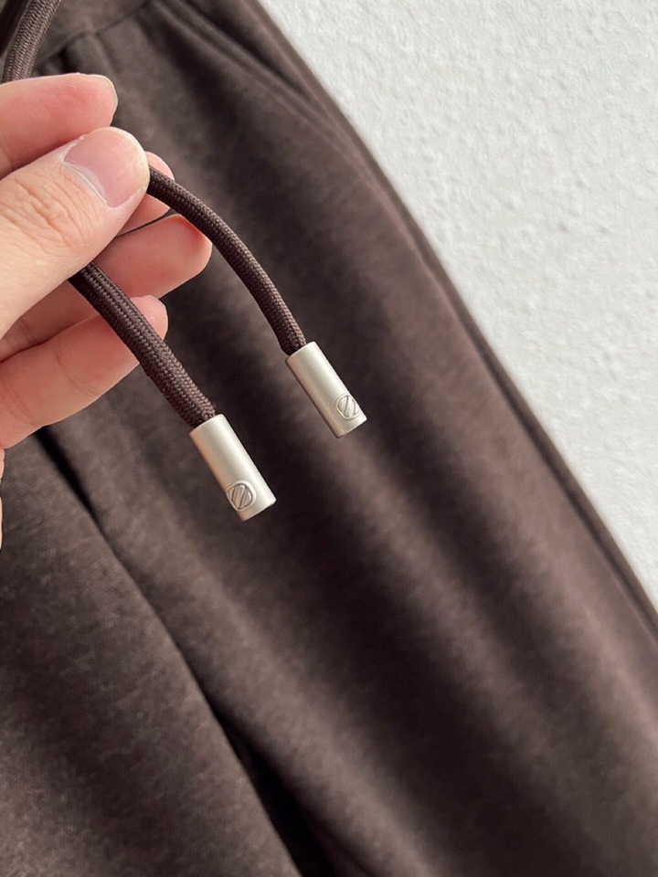 Ermenegildo Zegna 杰尼亚秋冬新款男士直筒运动裤，羊绒羊毛混纺面料休闲裤、三标齐、松紧腰