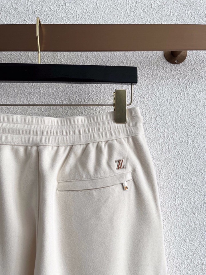 Ermenegildo Zegna 杰尼亚秋冬新款男士直筒运动裤，羊绒羊毛混纺面料休闲裤、三标齐、松紧腰