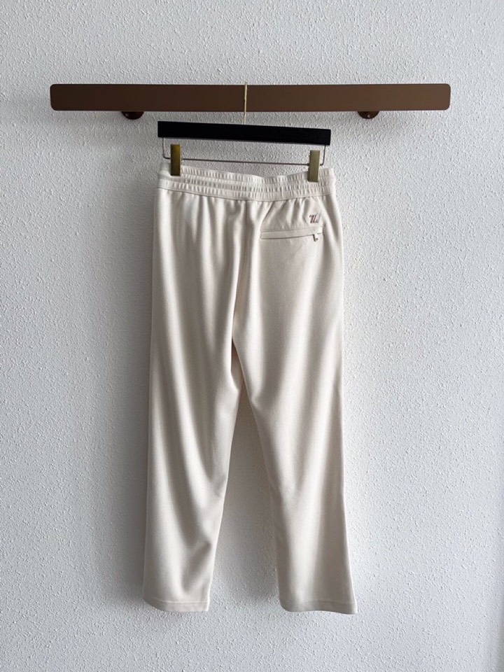 Ermenegildo Zegna 杰尼亚秋冬新款男士直筒运动裤，羊绒羊毛混纺面料休闲裤、三标齐、松紧腰