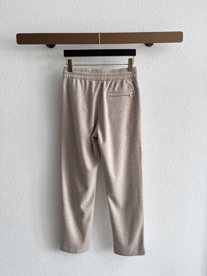 Ermenegildo Zegna 杰尼亚秋冬新款男士直筒运动裤，羊绒羊毛混纺面料休闲裤、三标齐、松紧腰