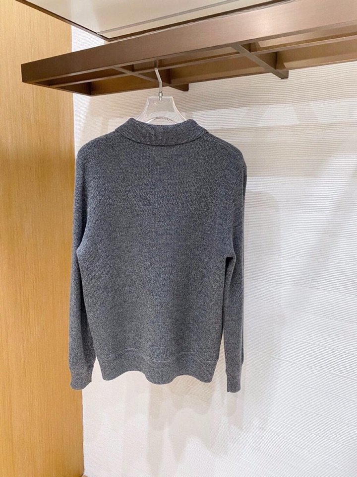 Loro Piana 诺悠翩雅 lP🆕秋冬新款老钱风 高端羊毛混纺翻领毛衣 三色\n码数：M-3xl(4