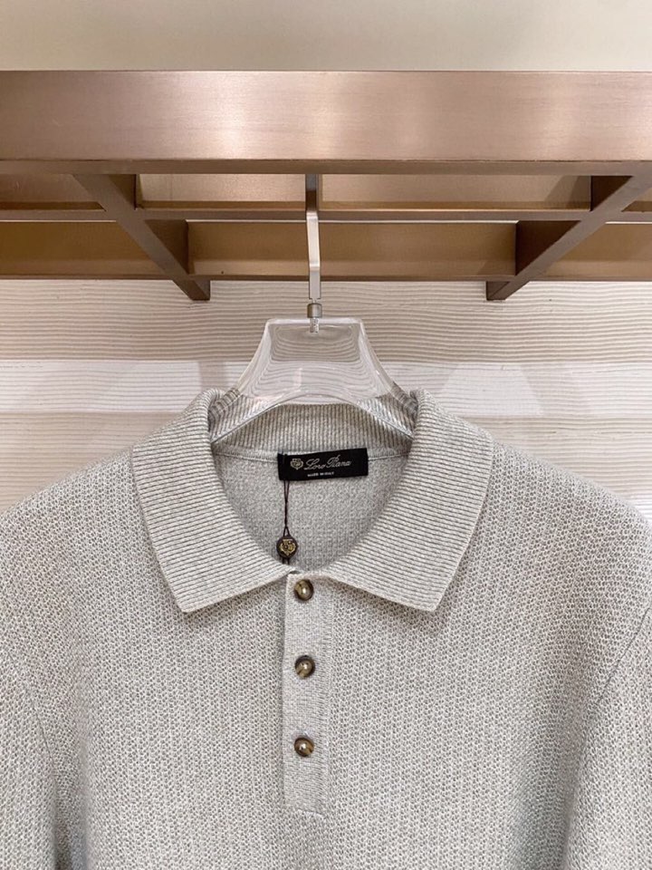 Loro Piana 诺悠翩雅 lP🆕秋冬新款老钱风 高端羊毛混纺翻领毛衣 三色\n码数：M-3xl(4