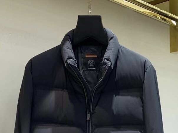 Ermenegildo Zegna 杰尼亚2025秋冬新款爆款立领羽绒服；保暖性好；二色齐发；新国标90