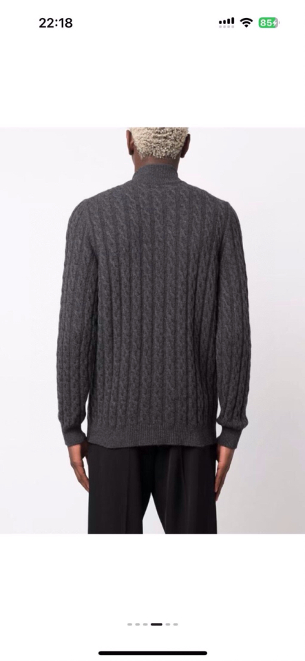 kiton 拉链小高领针织开衫毛衣，精选优质美利奴羊毛，轻盈蓬松却比普通羊毛更保暖，室内外自由切换，告别