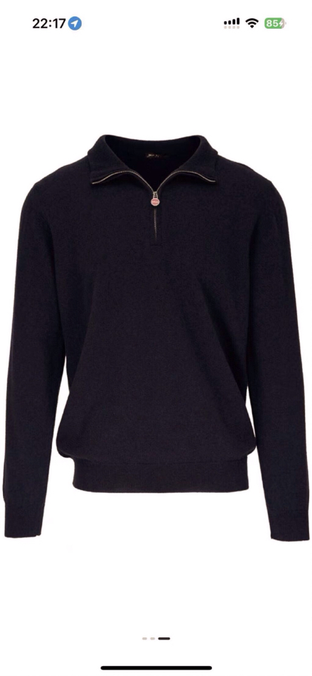 kiton 奇顿 半拉链小高领针织毛衣，精选优质美利奴羊毛，轻盈蓬松却比普通羊毛更保暖，室内外自由切换，