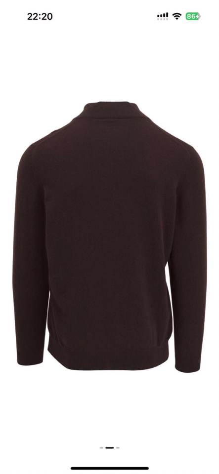 kiton 奇顿 半拉链小高领针织毛衣，精选优质美利奴羊毛，轻盈蓬松却比普通羊毛更保暖，室内外自由切换，