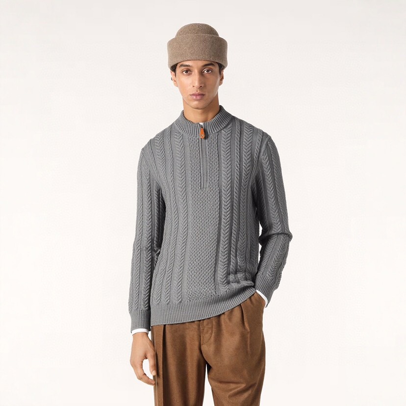 Loro Piana 诺悠翩雅lP🆕 秋冬新款半拉练针织毛衣，经典设计感与颜值爆棚的外套，品质更是无法挑
