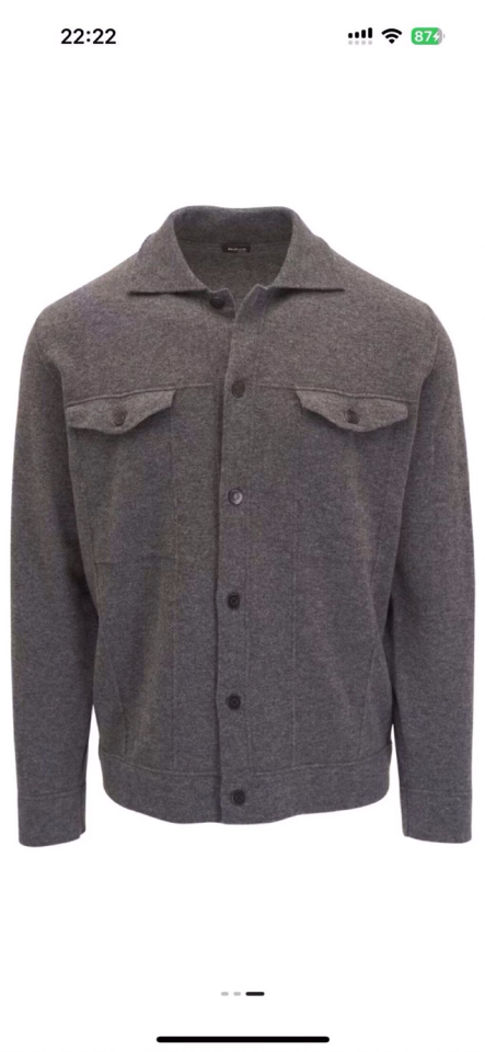 kiton 奇顿2025SS秋冬新款毛呢翻领开衫夹克外套，面料与辅料皆为客供，定织定染而成，触感极为柔软