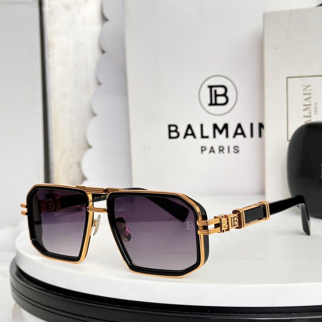 ‼️BALMAIN 巴尔曼🍁🍁🍁MODEL：BPS-278-57//BLK- GLD🍁🍁🍁SIZE：57