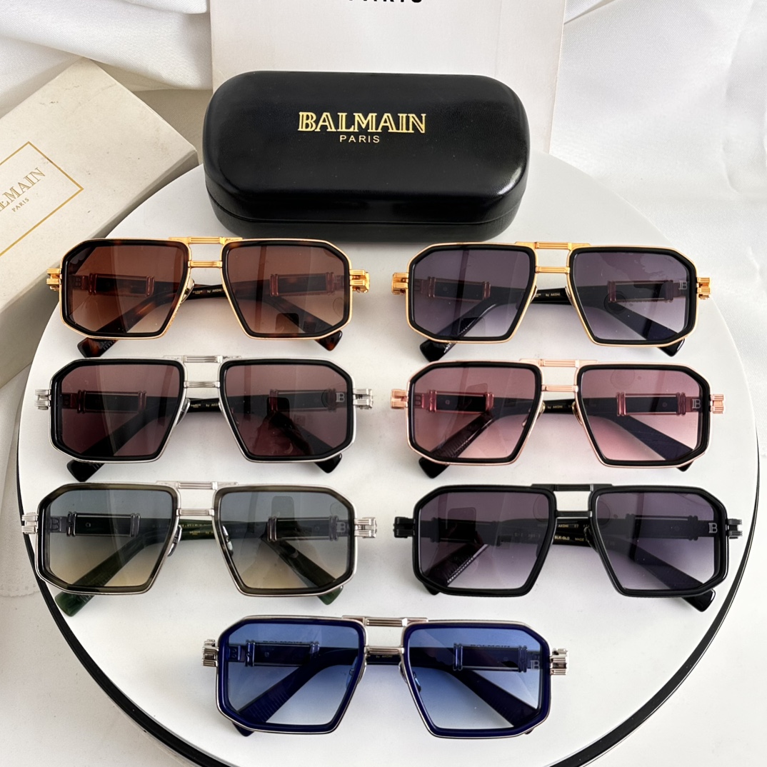 ‼️BALMAIN 巴尔曼🍁🍁🍁MODEL：BPS-278-57//BLK- GLD🍁🍁🍁SIZE：57