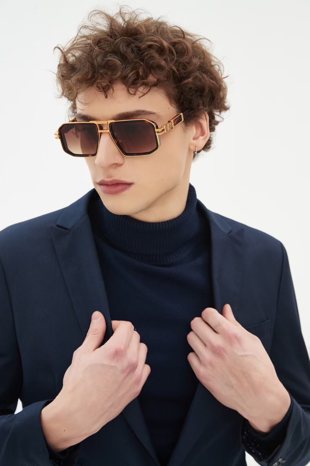 ‼️ 模特图 BALMAIN 巴尔曼🍁🍁🍁MODEL：BPS-278-57//BLK- GLD🍁🍁🍁SI