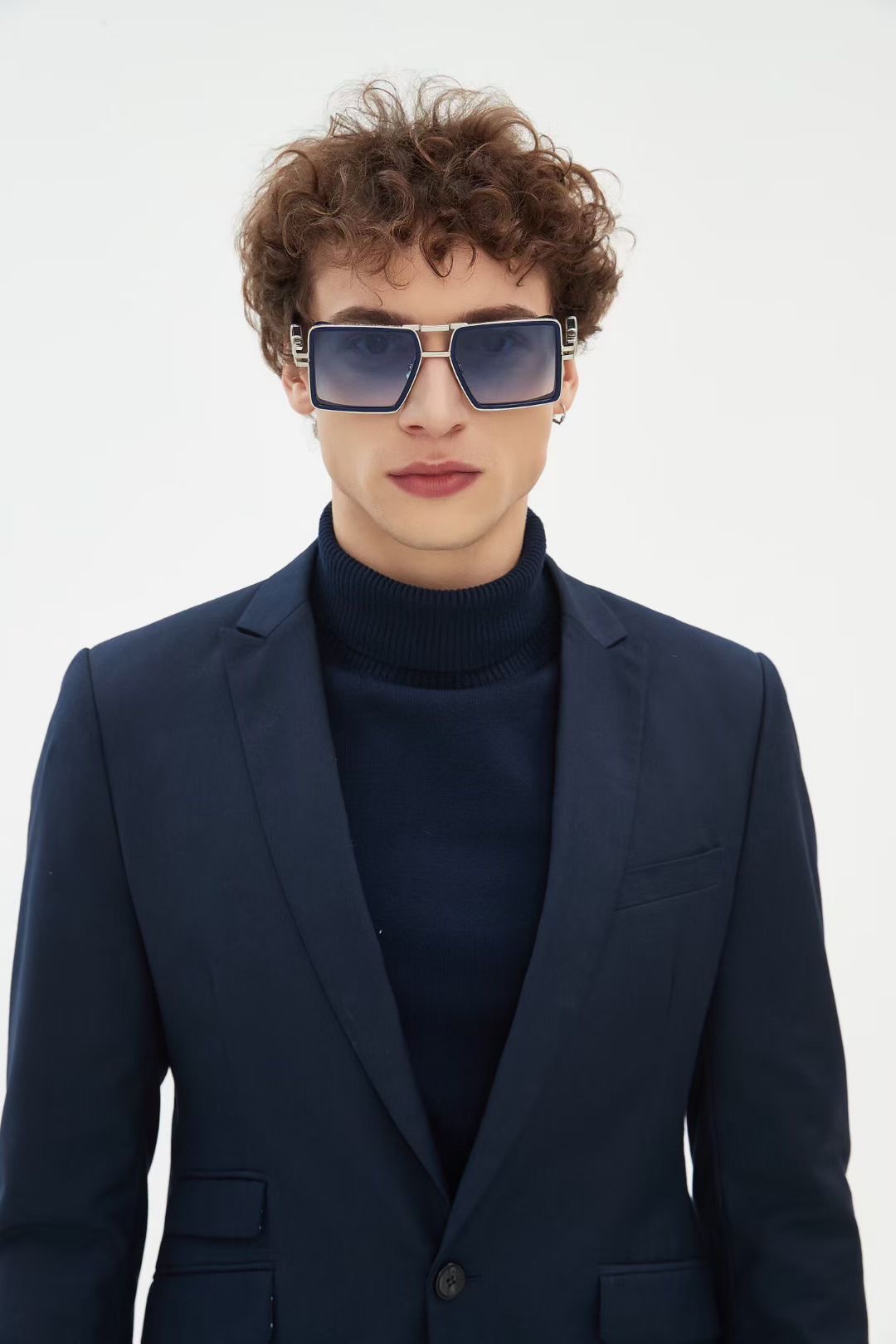 ‼️ 模特图 BALMAIN 巴尔曼🍁🍁🍁MODEL：BPS-277-57//BLK- GLD🍁🍁🍁SI