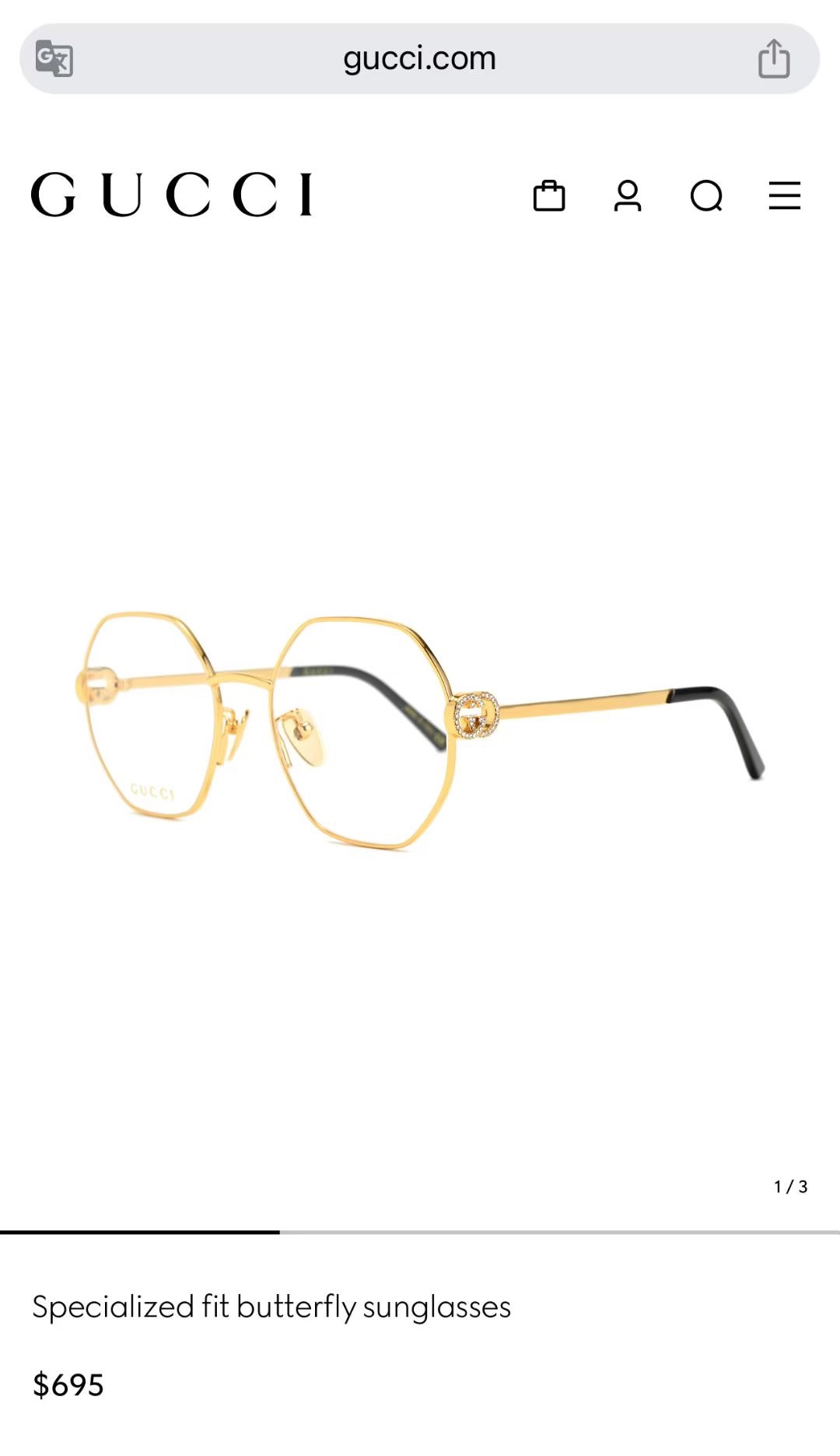 ‼️钻石➕10 官网图 GUCC*🐝🐝🐝MODEL：GG2048O🐝🐝🐝SIZE：54口19-135🐝🐝