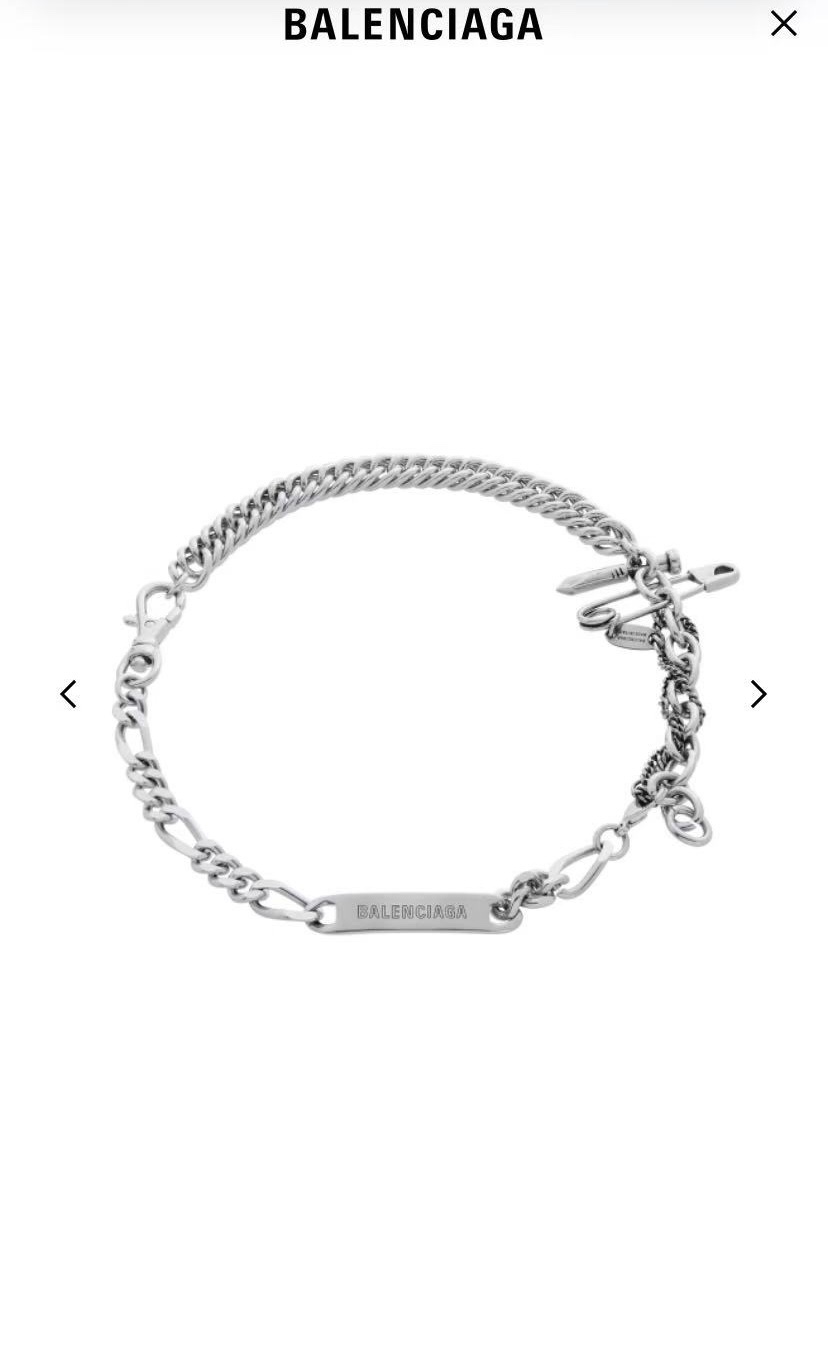 】巴黎世家 Balenciaga 项链/手链 两用 简单大方 大牌金质感饱满 ，搭配衣服超好看 ！