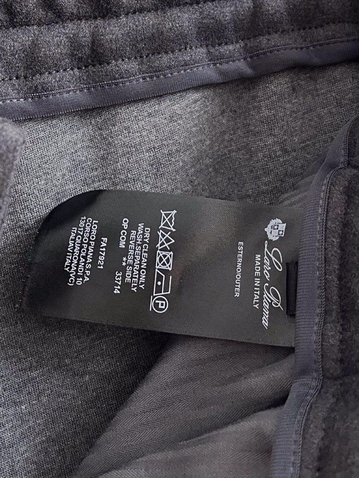 Loro Piana 诺悠翩雅lP🆕 秋冬 全品相订单，保暖有型 羊毛呢混纺松紧腰直脚休闲裤 经典百搭 