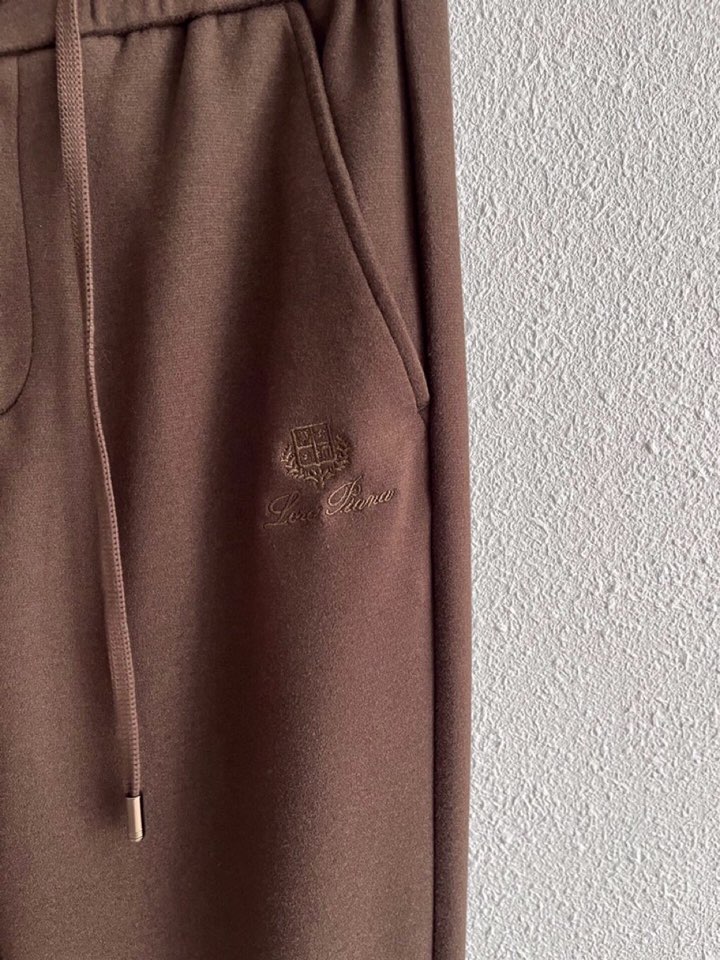 Loro Piana 诺悠翩雅lP🆕 秋冬 全品相订单，保暖有型 羊毛呢混纺松紧腰直脚休闲裤 经典百搭 