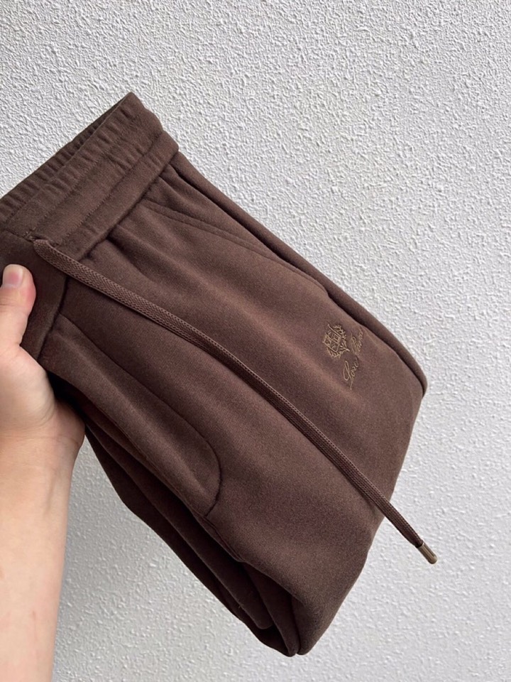 Loro Piana 诺悠翩雅lP🆕 秋冬 全品相订单，保暖有型 羊毛呢混纺松紧腰直脚休闲裤 经典百搭 
