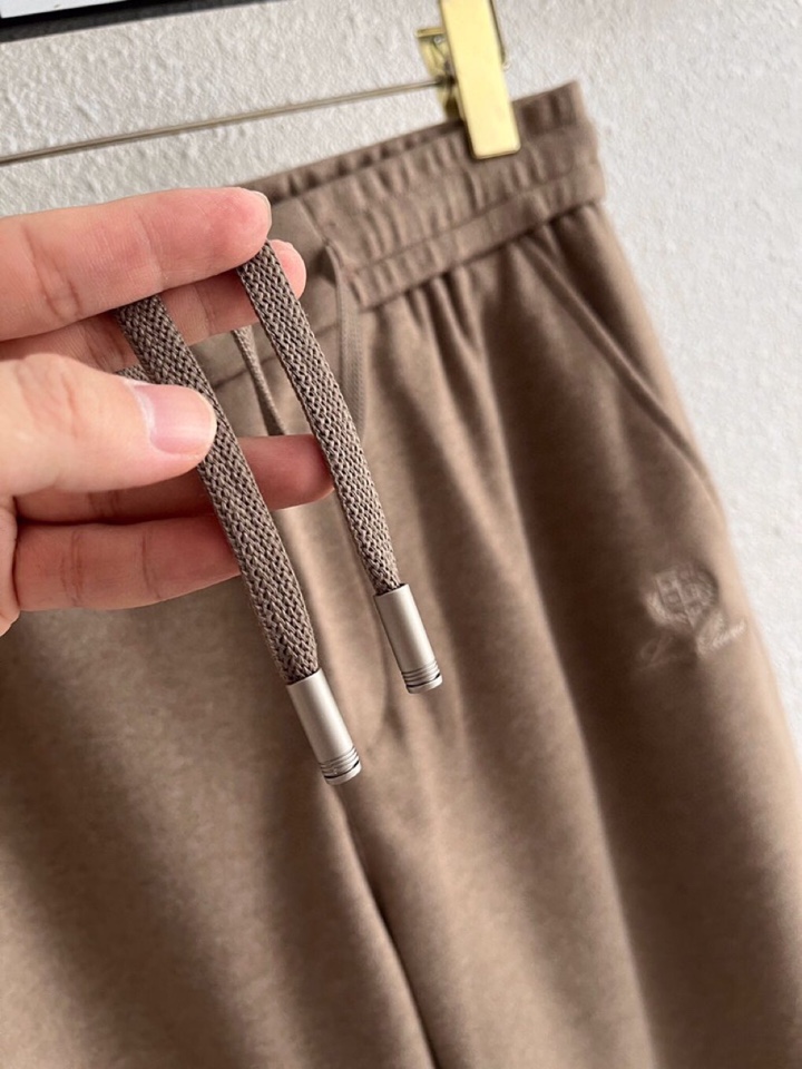 Loro Piana 诺悠翩雅lP🆕 秋冬 全品相订单，保暖有型 羊毛呢混纺松紧腰直脚休闲裤 经典百搭 