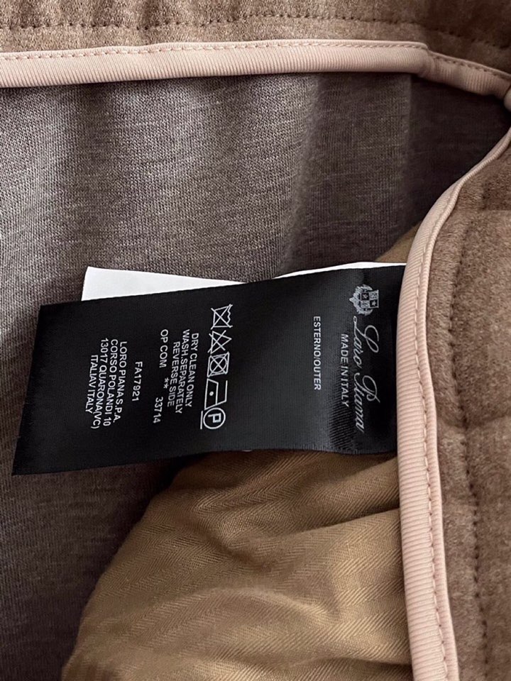 Loro Piana 诺悠翩雅lP🆕 秋冬 全品相订单，保暖有型 羊毛呢混纺松紧腰直脚休闲裤 经典百搭 