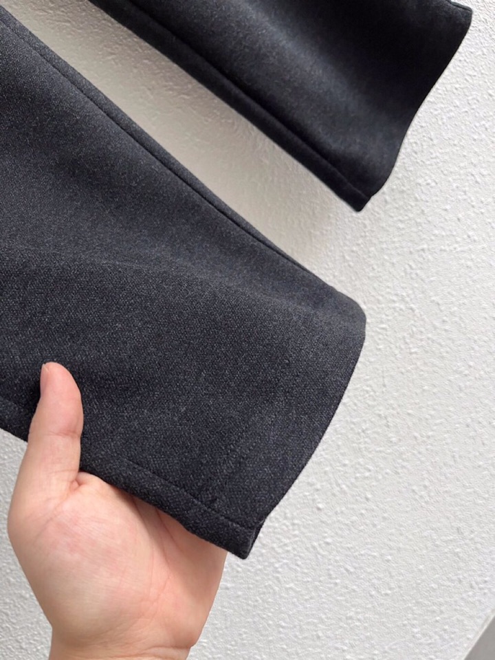 Ermenegildo Zegna 杰尼亚秋冬新款男士直筒运动裤，羊绒羊毛混纺面料休闲裤、三标齐、松紧腰